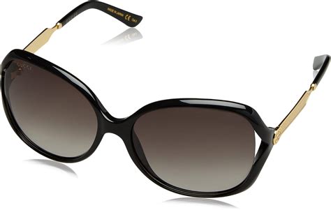 Gucci Womens Gg0076s Sunglasses Black 60 Uk Clothing