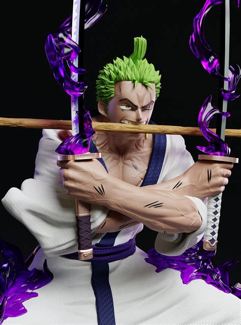 One Piece Zenkai Studio Roronoa Zoro Onigiri 14 Resin Statue Kaionation