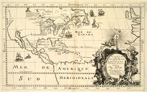 Carte De La Nouvelle France Et De La Louisiane Nouvellement Decouverte