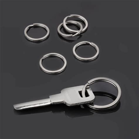 28mm Titanium Alloy Key Ring Edc Pocket Tool Split Keychain Circle