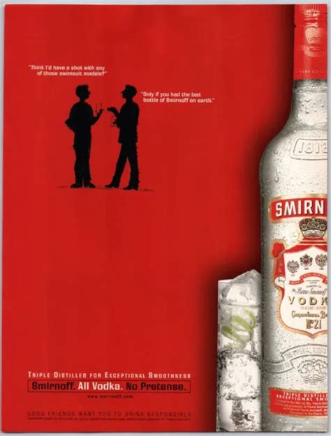 Smirnoff Vodka Shot With Any Swimsuit Models 2000 Vintage Print Ad Ephemera 1299 Picclick