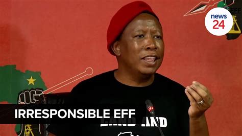 Watch Malema Concedes To Eff Own Goal In Disrupting Expropriation