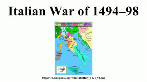 Italian War Of 149498 Youtube