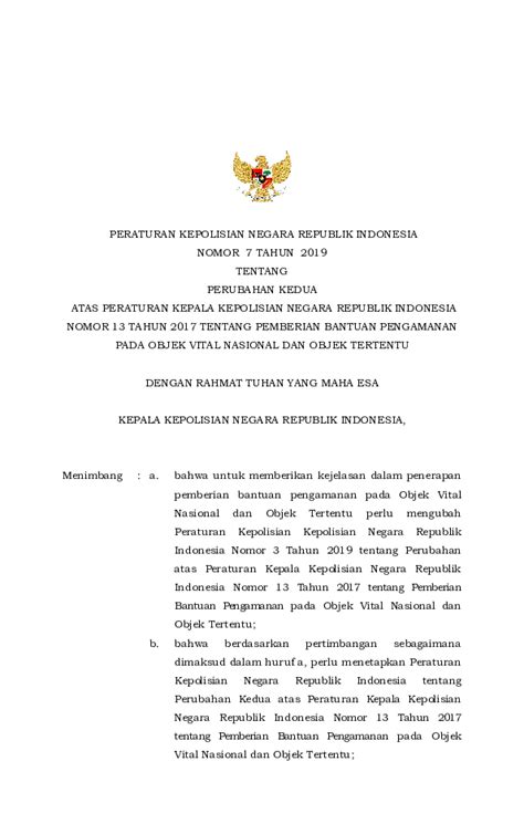 Pdf Peraturan Kepolisian Negara Republik Indonesia Andhien Wulan