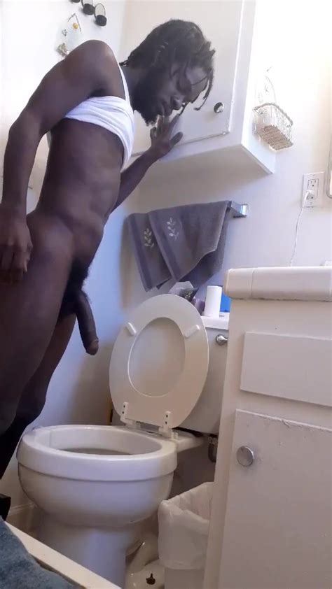 Big Black Men Pissing In Toilet Thisvid Com