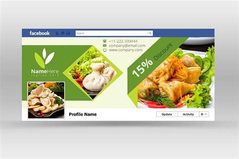 Food Facebook Cover Facebook Cover Facebook Cover Design Photoshop
