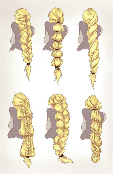 Braid Drawing Reference And Sketches For Artists