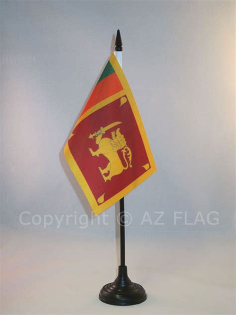 Desk Flag Sri Lanka 15x10cm Small Flag Sinhalese 10 X 15 Cm £494