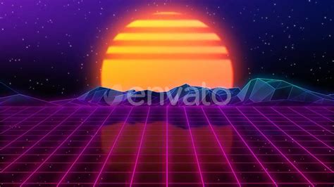 80s Retro Background 05 4k Videohive 23912295 Download Direct Motion