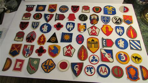 Lot Lot Of 60 Ww2 Military Patches Good Variety