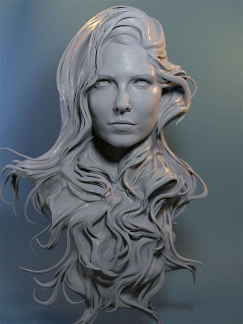 Zbrush Head Sculpt Sculpture Art Digital Sculpture Sculpture Head