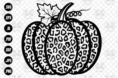 Halloween Leopard Print Pumpkin Svg Graphic By 99siamvector · Creative
