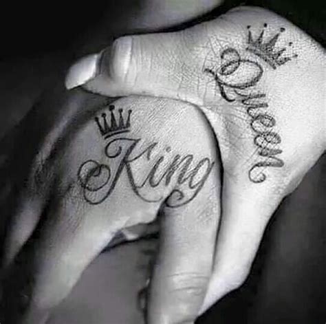 king and queen tattoo 👑👑 king tattoos couple tattoos hand tattoos