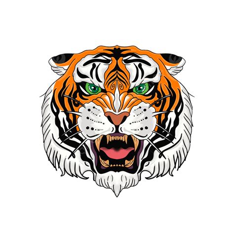 Tigre Logo Enojado Ilustración PNG Logo Tigre Enojado PNG y PSD