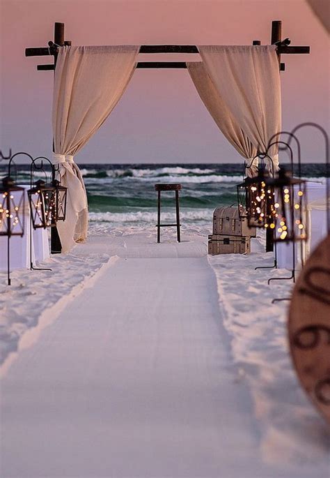 Romantic Beach Wedding Ceremony Decoration Ideas Emmalovesweddings