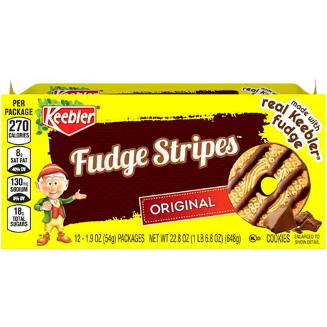Keebler Fudge Stripes Original Cookies 12 19 Oz Packs