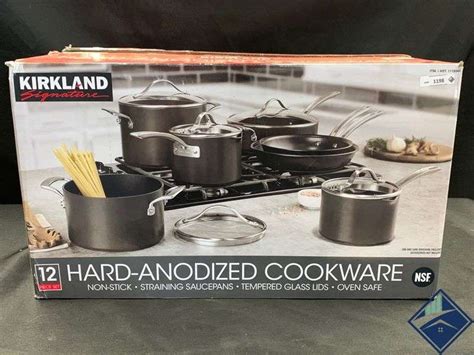 Kirkland Signature Hard Anodized Cookware 12 Piece Set New In Box