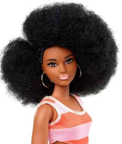 boneca barbie fashionista 105 negra afro vestido black top brinquedo barbie nunca usado