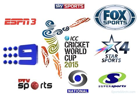 Футбол, хоккей, теннис, баскетбол и другие виды спорта! 2015 ICC world cup Broadcasters, TV channels, Live ...