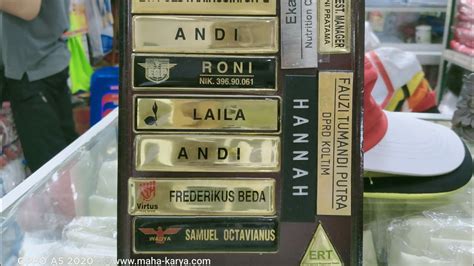 PROSES PEMBUATAN PAPAN NAMA ! NAME TAG ASN - YouTube