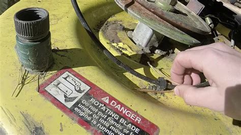 John Deere La105 Broken Deck Removal Starter Solenoid Pt 1 Youtube