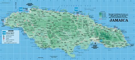 Jamaica Mapmap Of Jamaicajamaican Mapkingston Jamaica