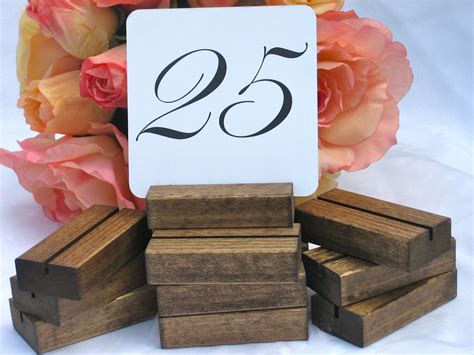 Rustic Wedding Wood Table Number Holders Set Of 25 By Gallery360