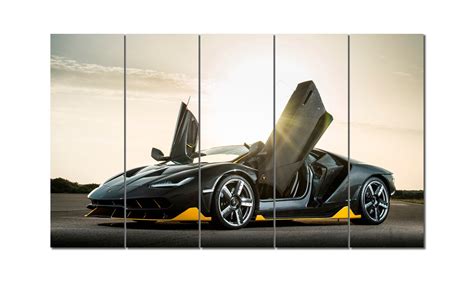 Lamborghini Centenario 2017 Canvas Poster Print Lambo Wall Etsy