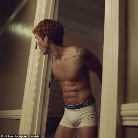 Riverdale Star Kj Apa Showcases Ripped Abs As He Goes Shirtless In Lacoste Underwear Campaign
