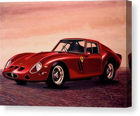 Ferrari 250 Gto 1962 Painting Canvas Print Canvas Art By Paul Meijering