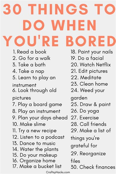 30 Things To Do When Youre Bored Things To Do When Bored Fun Activities To Do Things To Do