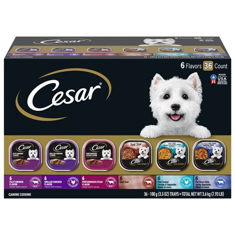Save On Cesar Classics And Home Delights Wet Dog Food Variety Pack 36