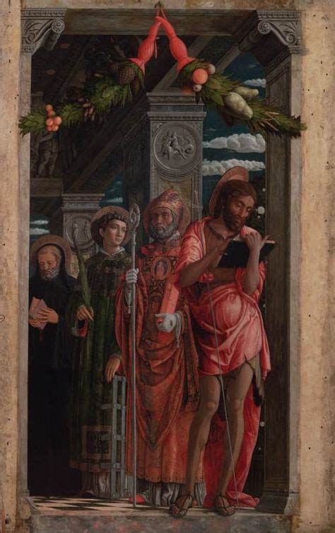 Andrea Mantegna 1431 1506 Santi Scomparto Sinistro Polittico Di San