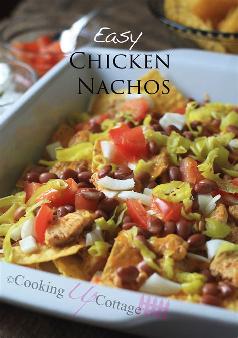 Be sure to use a skillet so they stay warm longer! Easy Chicken Nachos