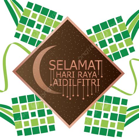 Gambar Hari Raya Aidilfitri Dengan Bintang Jatuh Selamat Lebaran