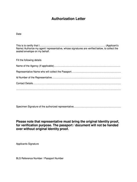 Sample Authorization Letter To Submit Documents The Document Template