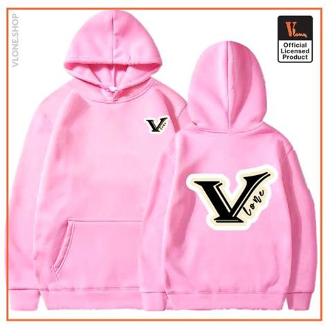 Vlone Hoodies Vlone Text V All Colors Logo Hoodie Vl2409 Vlone Shop