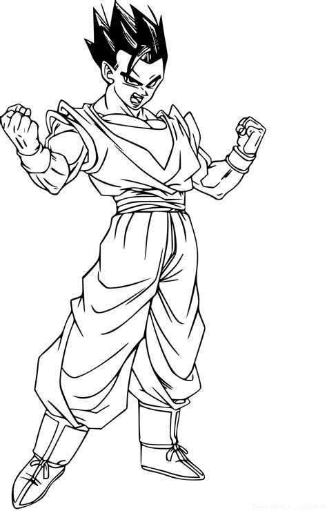 Maybe you would like to learn more about one of these? Unique Coloriage A Imprimer Dragon Ball Z Sangohan | Imprimer et Obtenir une Coloriage Gratuit Ici