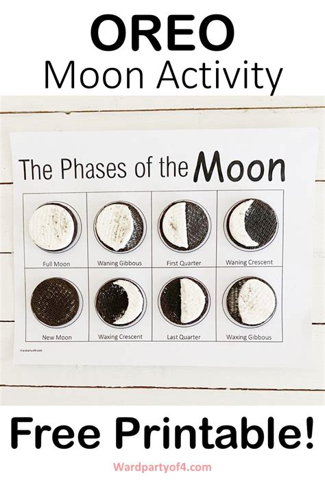 Oreo Phases Of The Moon Worksheet