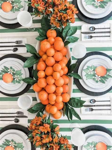 Green And Orange Table In Between Summer And Fall To Have To Host