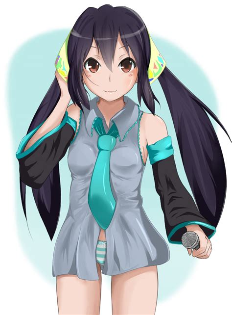 Hatsune Miku And Nakano Azusa Vocaloid And 1 More Drawn By Setsuna