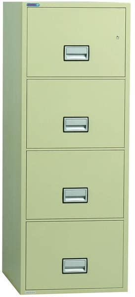 Although this is not a high security safe it is much more secure than most file cabinets that is only secured with a single cheap lock. Phoenix Safe LGL4W31 31" 4 Drawer Legal Size Fire File ...