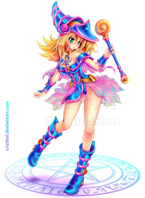 Dark Magician Girl Commission By Crizthal On Deviantart