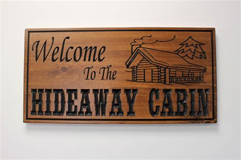 Personalized cabin sign for cabin decor-cabin wood sign-welcome to our cabin art-Custom cabin 