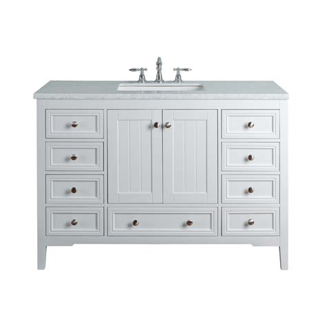 Everybody neethere comes when you become weary of strolling into your equivalent old washroom each morning. stufurhome New Yorker 48 in. White Single Sink Bathroom ...