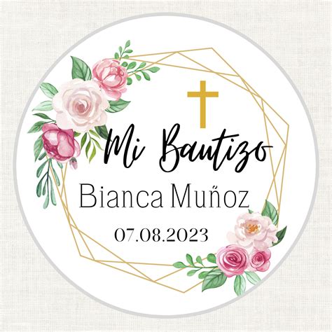 Mi Bautizo Stickers 20 Stickers Etsy México