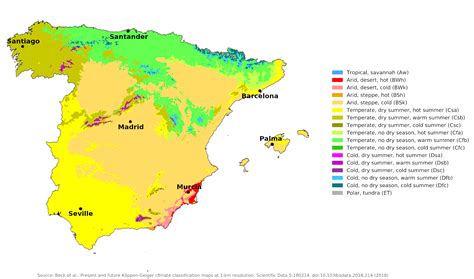 Blue Green Atlas The Climate Of Spain
