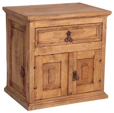 Mexican Pine Nightstand Rustic Nightstands And Bedside Tables