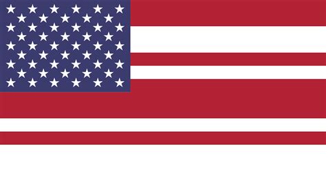 Flag Of The Usa But Each State Is In Alphabetical Order