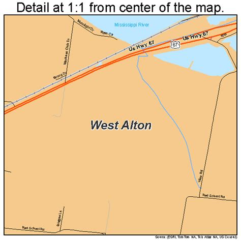 West Alton Missouri Street Map 2978514